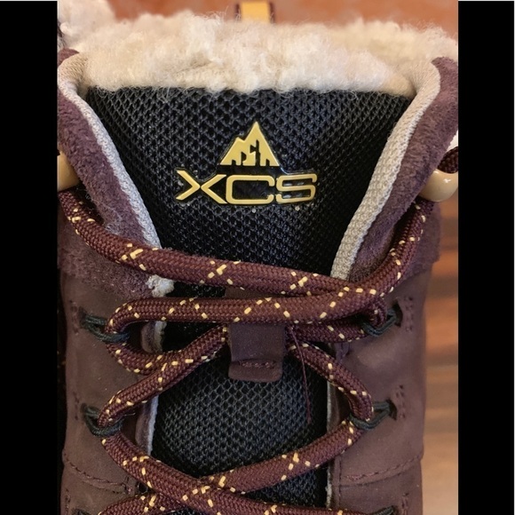 ROCKPORT Purple Leather Ankle Sneakers Size 10 - Picture 5 of 16